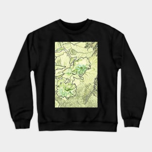 Green Begonia Crewneck Sweatshirt